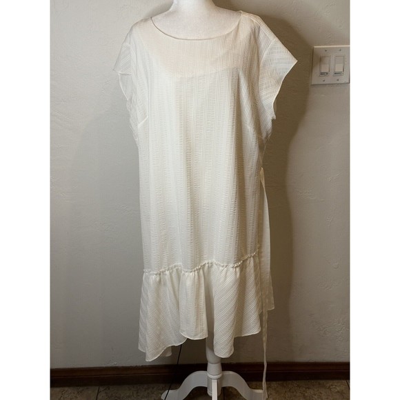 Vince Camuto Sheath Dress With Waist Tie Size 22W BD2432 - Picture 2 of 13